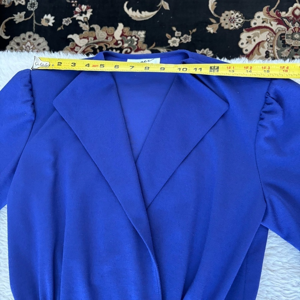 Brenner Vintage Elegant Blue Women's Dress size Medium - Picture 15 of 16
